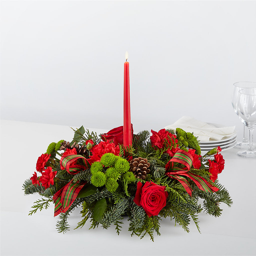 By the Candlelight Centerpiece – Flowersusa.net, Tontitown AR