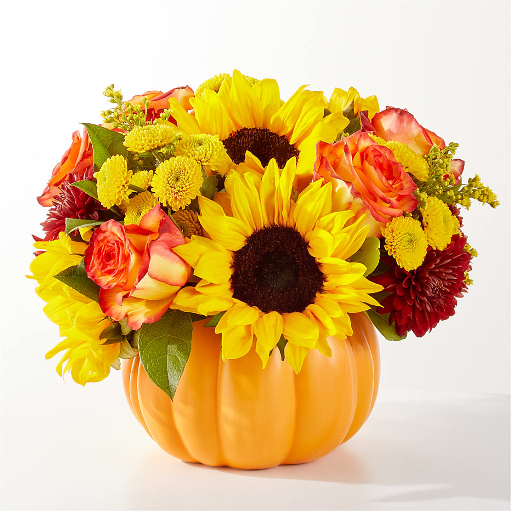 Golden Gourd Pumpkin Bouquet – Flowersusa.net, Tontitown AR
