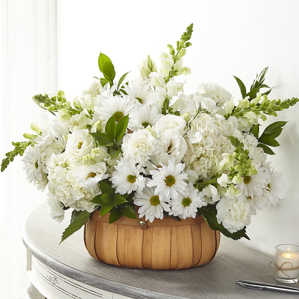 Pure Ivory Basket – Flowersusa.net, Tontitown AR