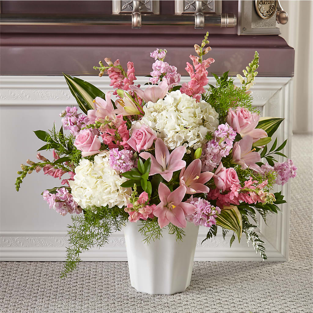Simply Serene Floor Basket – Flowersusa.net, Tontitown AR