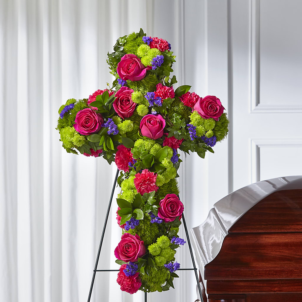 Tribute Rose Floral Cross – Flowersusa.net, Tontitown AR