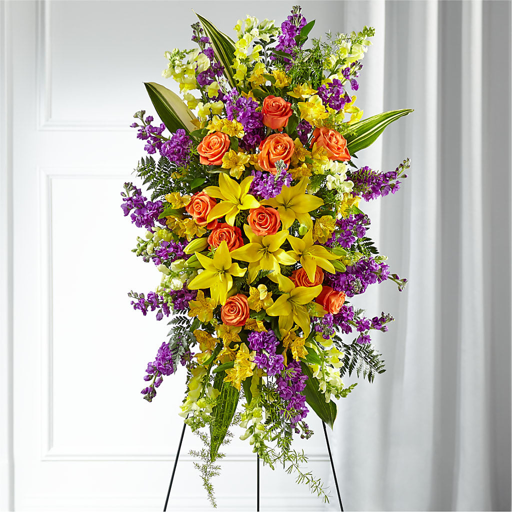 Thoughtful Prayers Standing Spray – Flowersusa.net, Tontitown AR