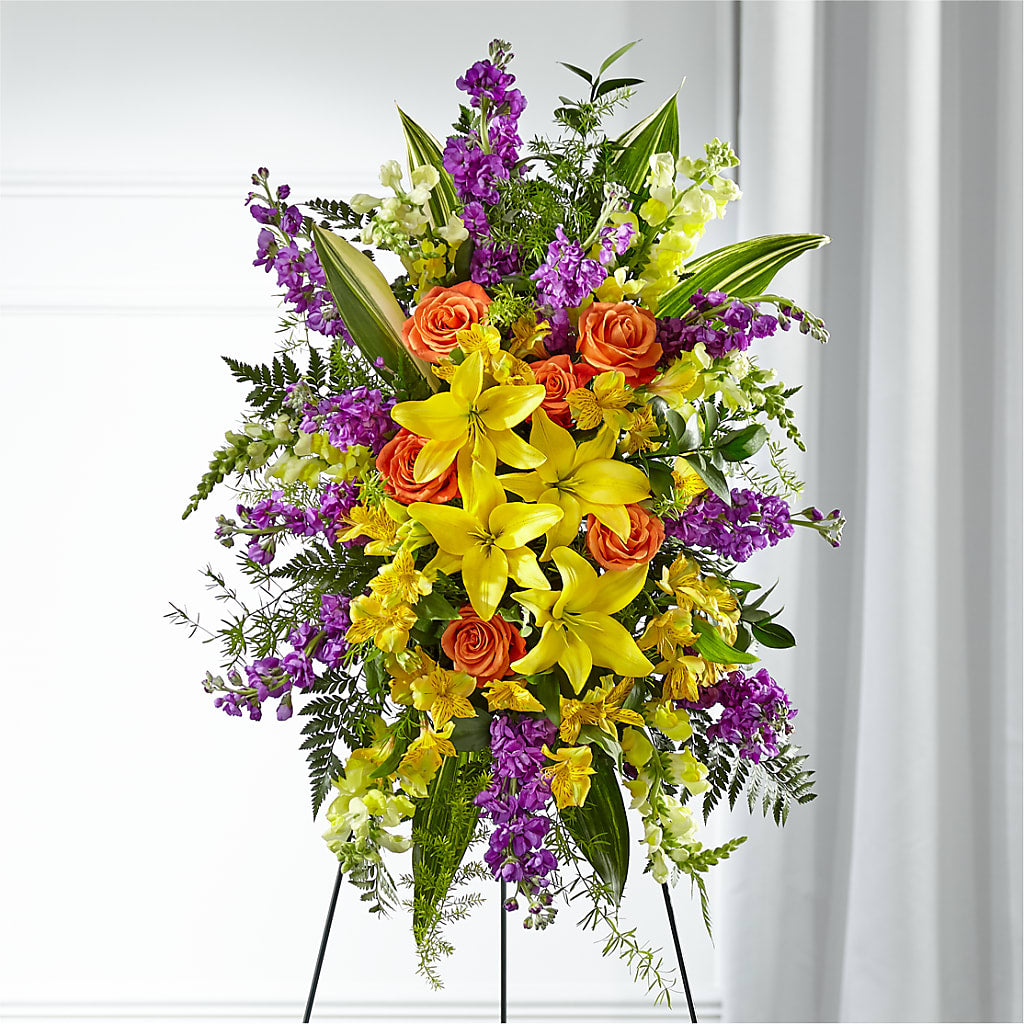 Thoughtful Prayers Standing Spray – Flowersusa.net, Tontitown AR