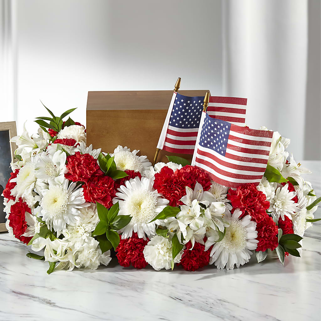 Spirit of Patriotism Cremation Adornment – Flowersusa.net, Tontitown AR
