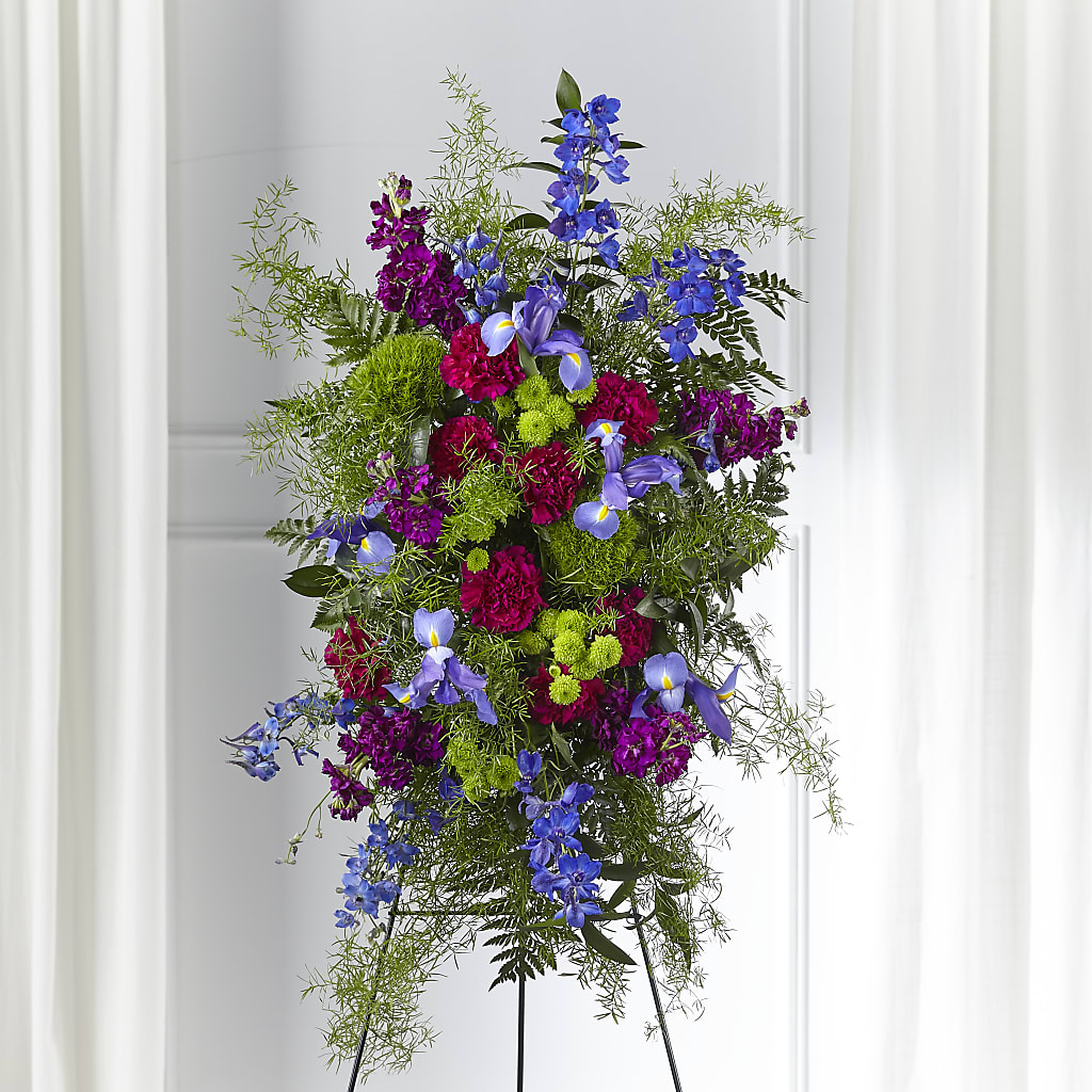 Heavenly Skies Standing Spray – Flowersusa.net, Tontitown AR