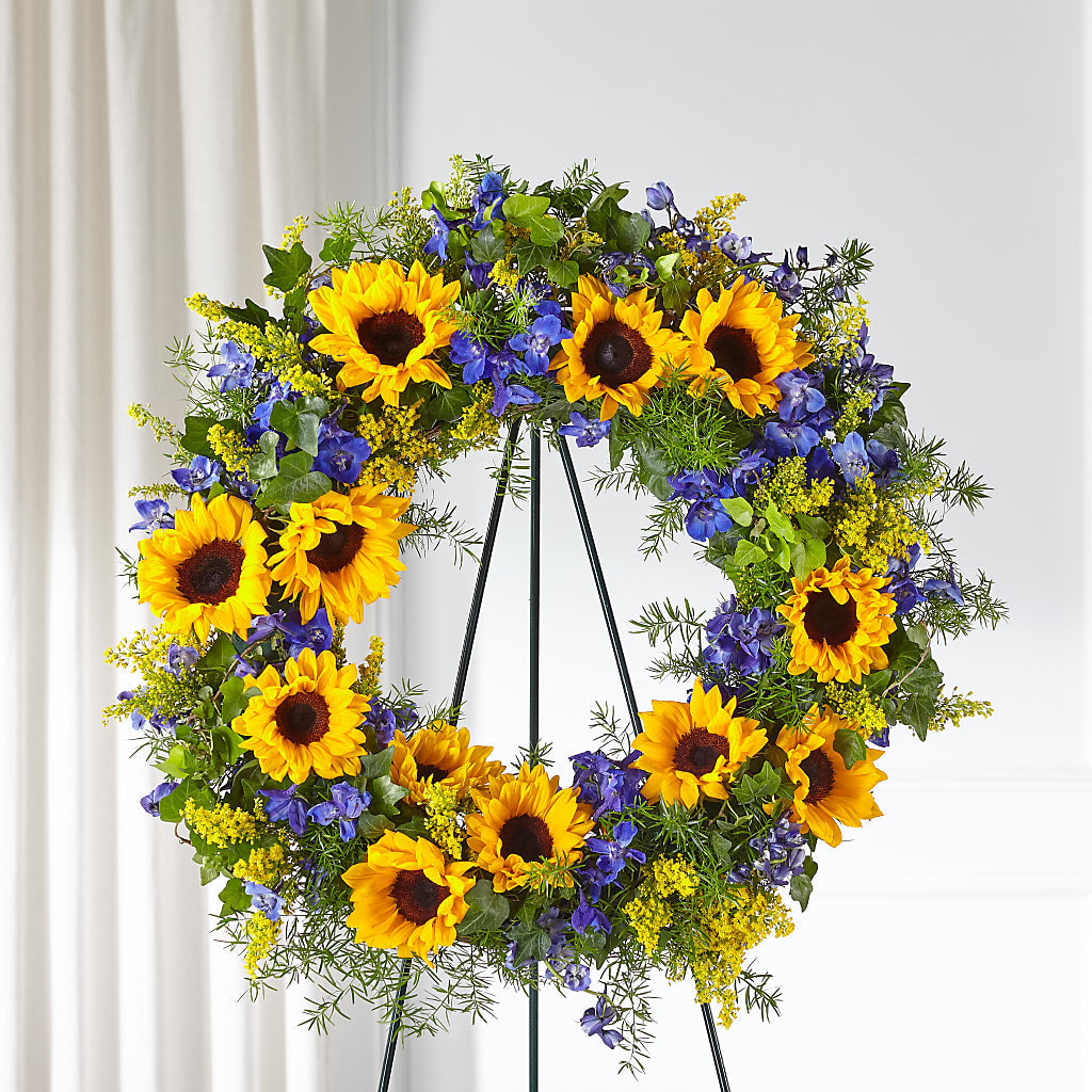 Bright Rays Wreath – Flowersusa.net, Tontitown AR