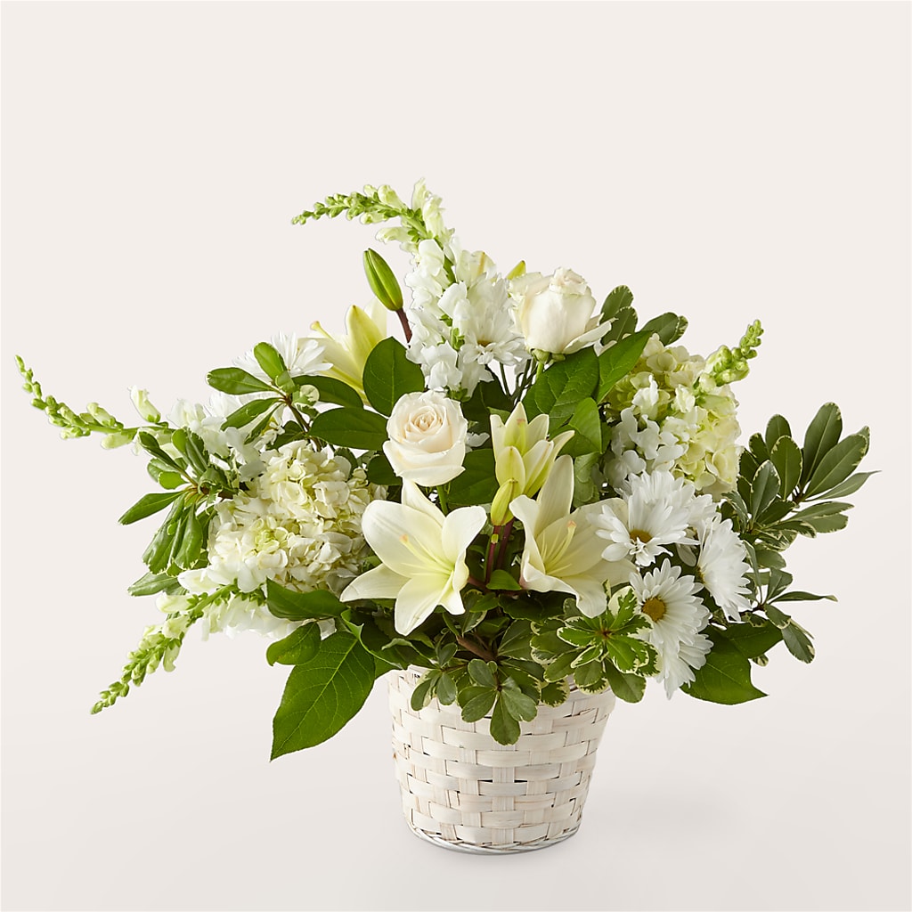 Ivory Elegance Floral Basket – Flowersusa.net, Tontitown AR