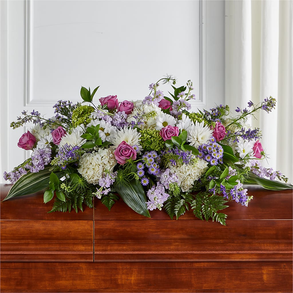 Meadows of Serenity Casket Spray – Flowersusa.net, Tontitown AR