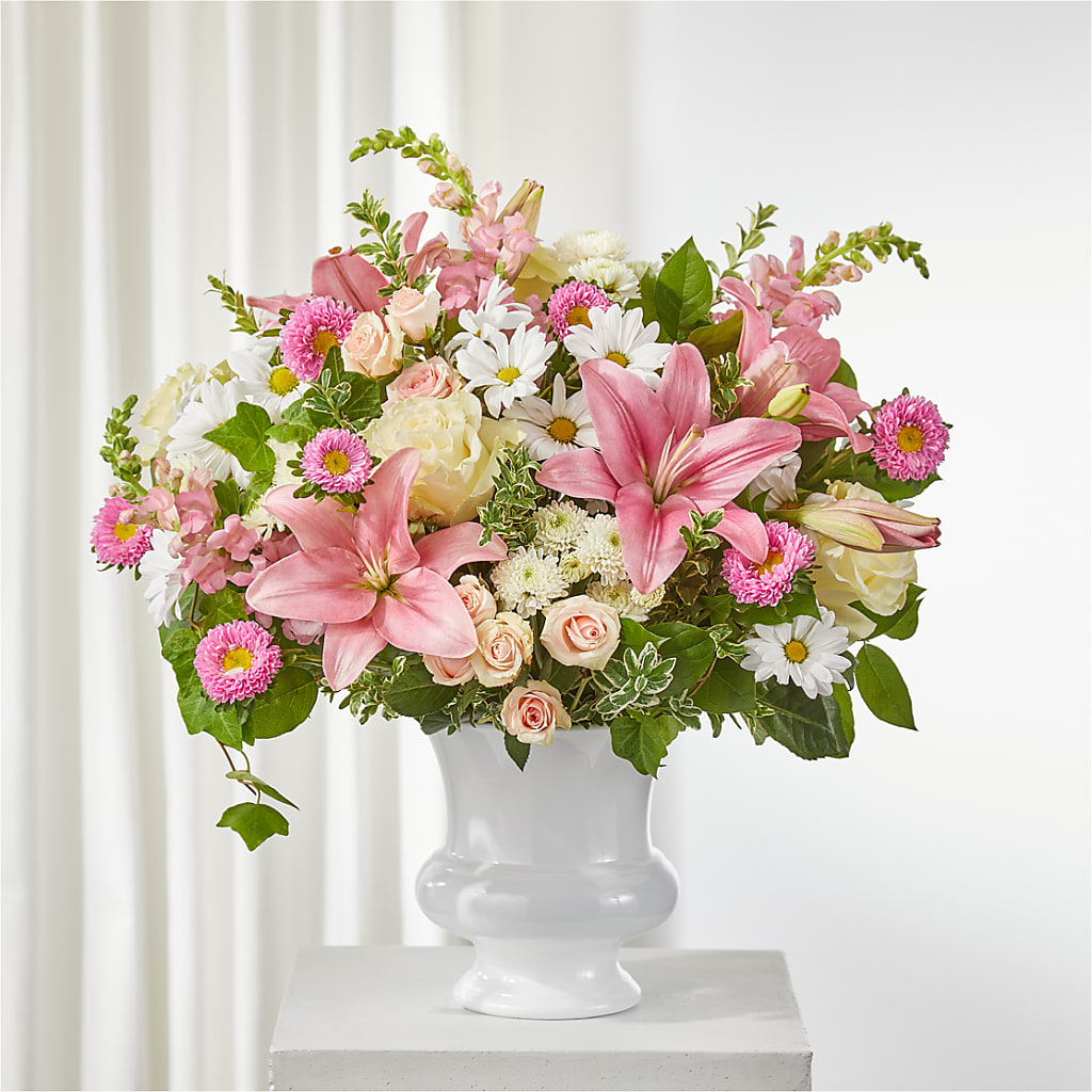 Empathetic Blooms Urn Arrangement – Flowersusa.net, Tontitown AR