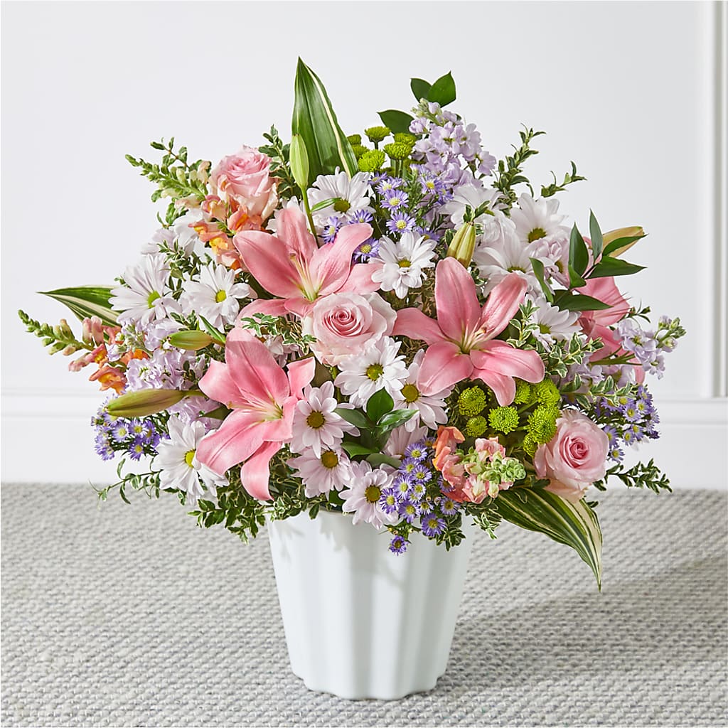 Abundant Compassion Floor Basket – Flowersusa.net, Tontitown AR