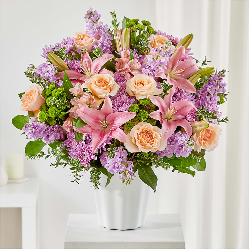 Supportive Embrace Tabletop Basket – Flowersusa.net, Tontitown AR