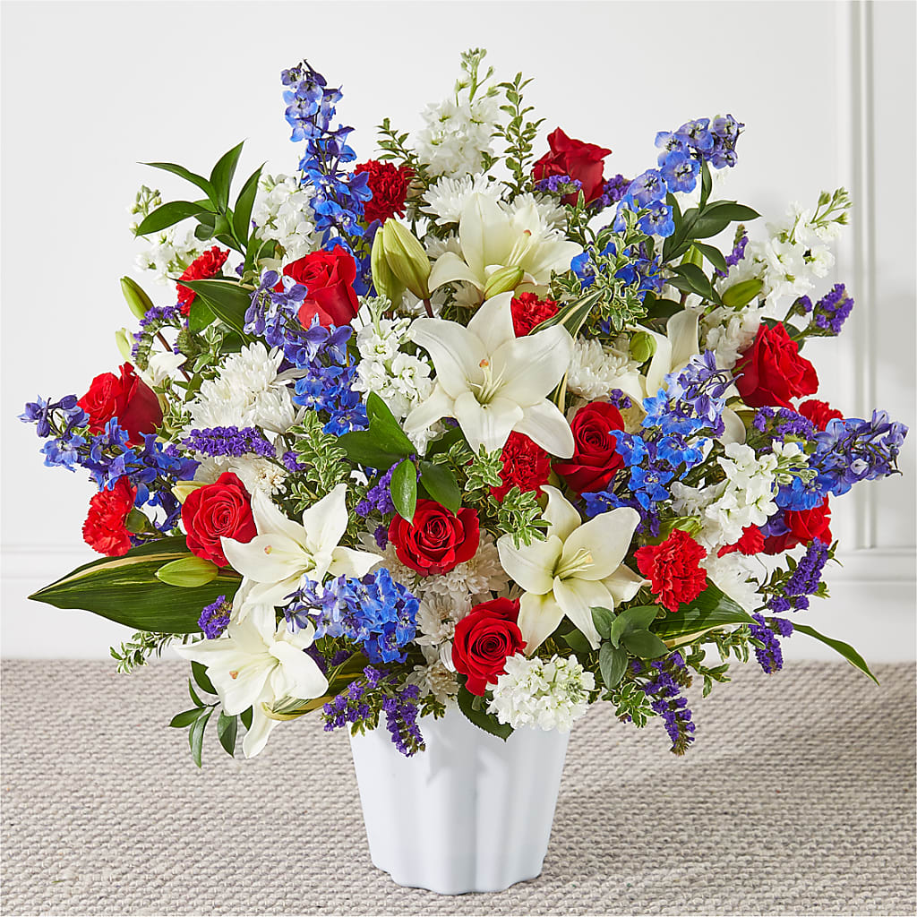 Consoled Floor Basket – Flowersusa.net, Tontitown AR