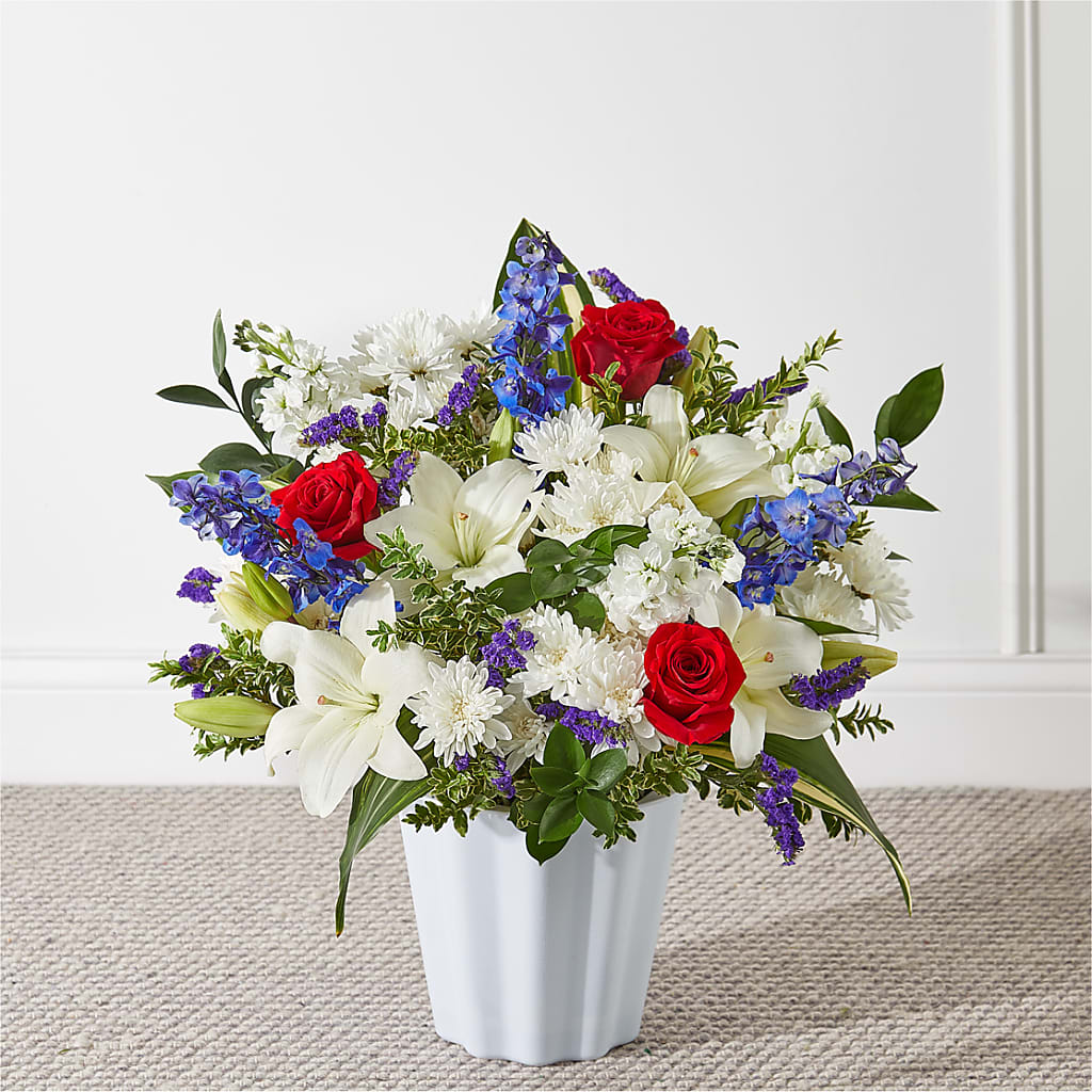 Consoled Floor Basket – Flowersusa.net, Tontitown AR