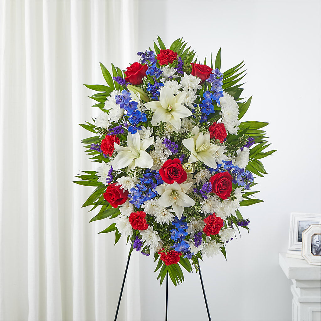 Cherished Service Standing Spray – Flowersusa.net, Tontitown AR