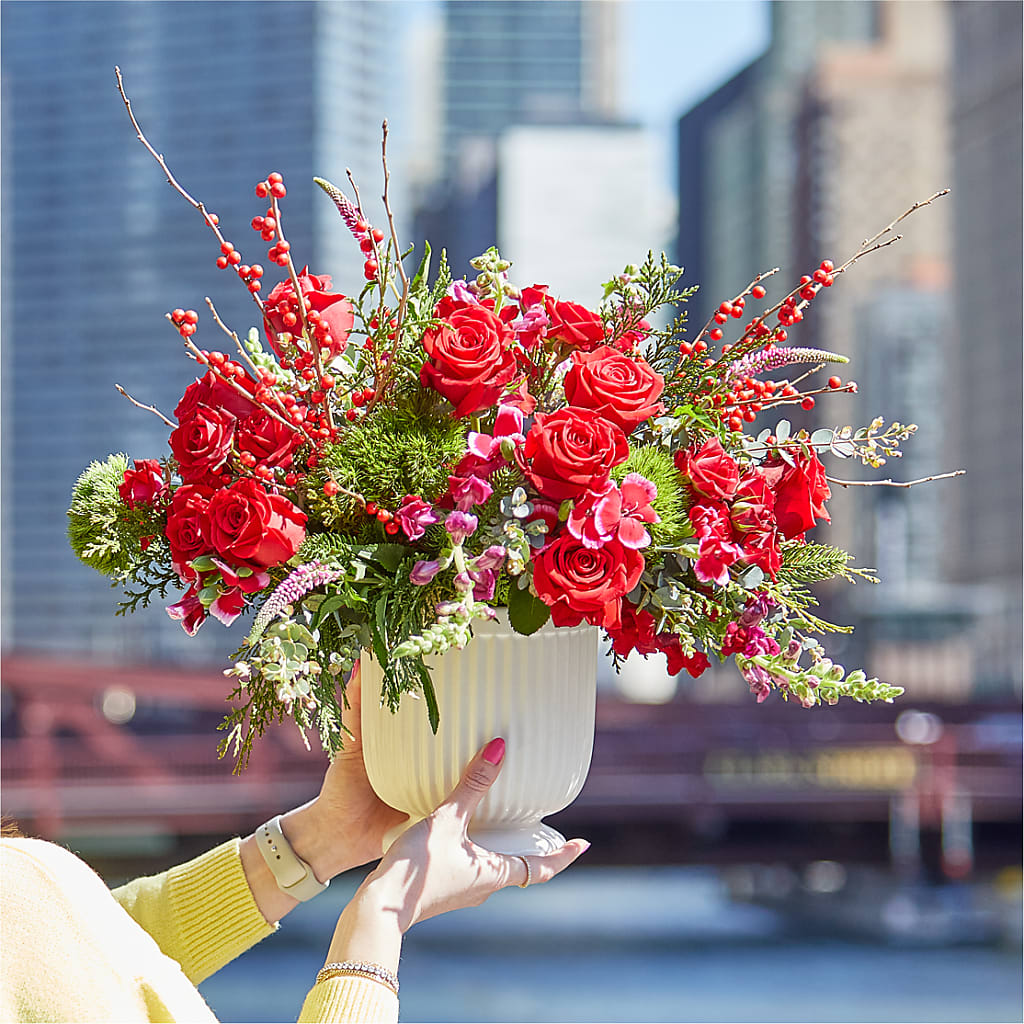 Big Red Bow Bouquet –  Flowersusa.net, Tontitown AR