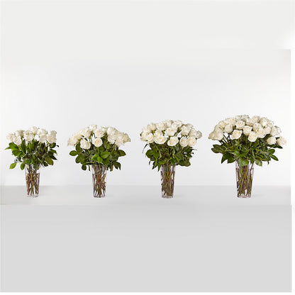 Long Stem White Rose Bouquet –  Flowersusa.net, Tontitown AR