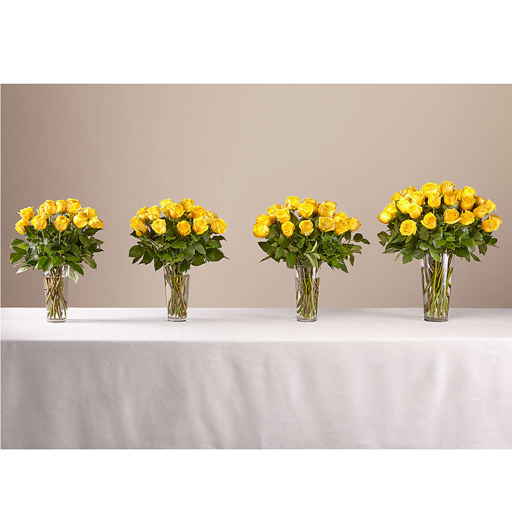 Long Stem Yellow Rose Bouquet –  Flowersusa.net, Tontitown AR