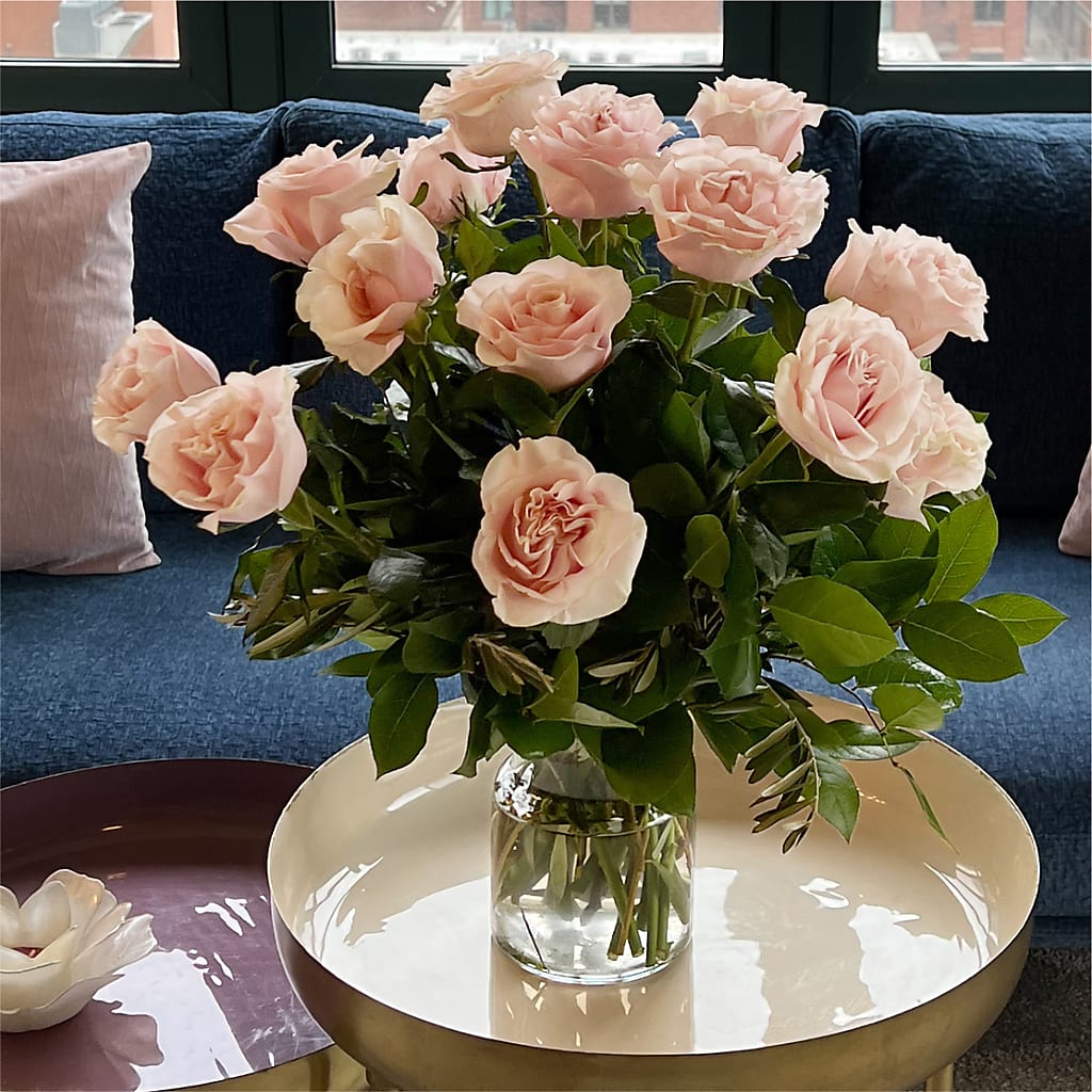 Long Stem Pink Rose Bouquet –  Flowersusa.net, Tontitown AR