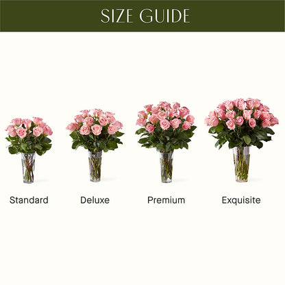 Long Stem Pink Rose Bouquet –  Flowersusa.net, Tontitown AR