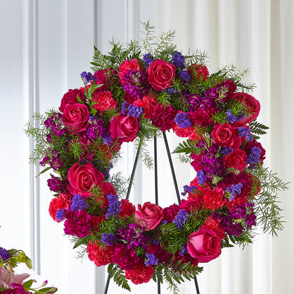 Calming Colors Wreath –  Flowersusa.net, Tontitown AR