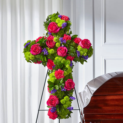 Tribute Rose Floral Cross –  Flowersusa.net, Tontitown AR