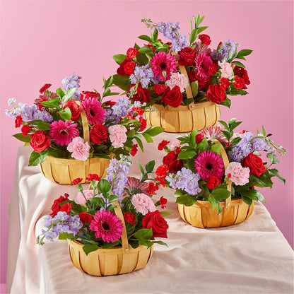 Pink Picnic Basket –  Flowersusa.net, Tontitown AR