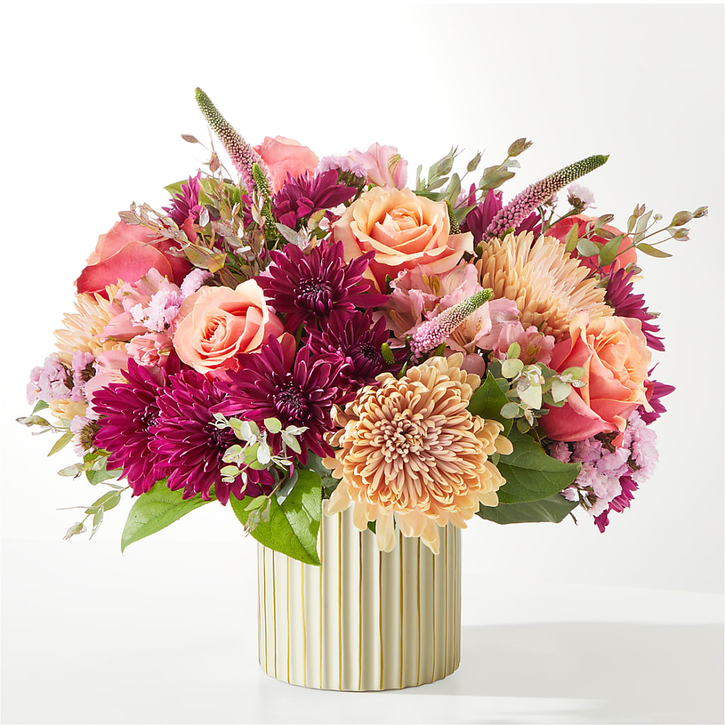 Berry Cobbler Bouquet with Ivory Vase –  Flowersusa.net, Tontitown AR