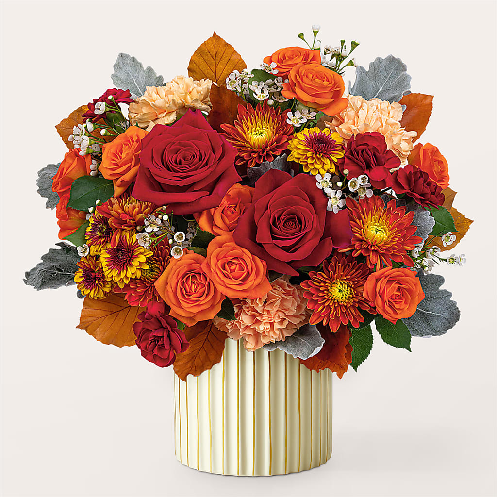 Merlot Bouquet with Ivory Vase –  Flowersusa.net, Tontitown AR