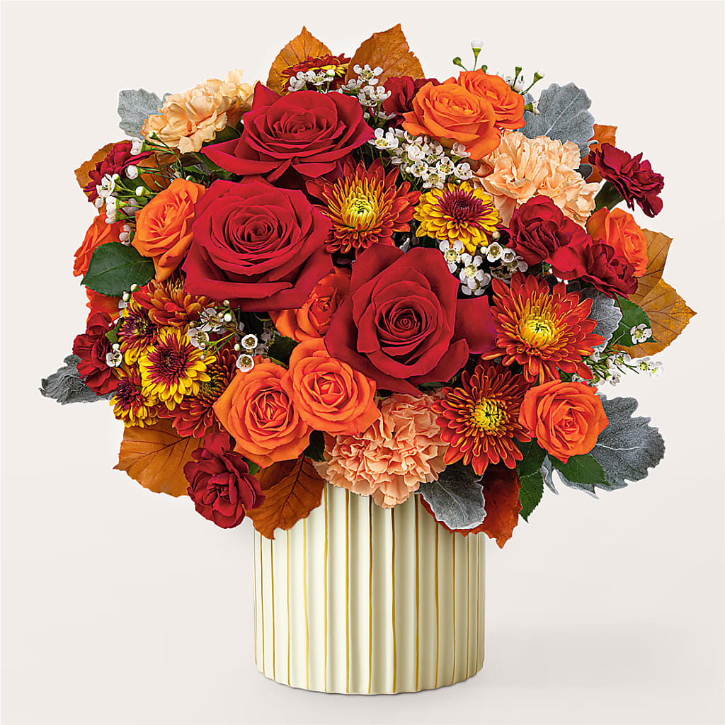 Merlot Bouquet with Ivory Vase –  Flowersusa.net, Tontitown AR
