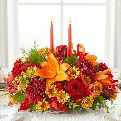Autumn's Embrace Centerpiece –  Flowersusa.net, Tontitown AR