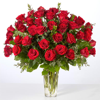 Forever Yours Fifty Stem Red Rose Bouquet –  Flowersusa.net, Tontitown AR